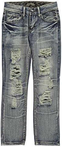 City Ink Big Boys' "Vintage Tear" Jeans - acid wash, 14
