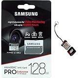 Samsung Pro Endurance 128GB MicroSD HC Memory Card UHS-I 4K 100MB/s MB-MJ128GA with Adapter and Mini MemoryMarket MicroSD Mem