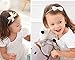 Papiarts Baby Girl Headbands and Bows, Nylon Headbands, Hair Accessories for Newborn Toddler Girls