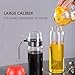 Olive Oil Dispenser Bottle - 2 Pcs Oil and Vinegar Dispenser 17 Oz & 10 Oz Salad Dressing Cruet Glass Bottle,Lead-Free Glass Oil Dispenser for Kitchen