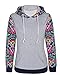 Cute Hoodies Sweater Pullover Warm Fleece Lined Flowers Sleeve