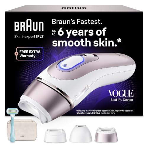 Braun Depiladora Luz Pulsada Smart IPL Skin i·expert, PL7311, Blanco/Bronce