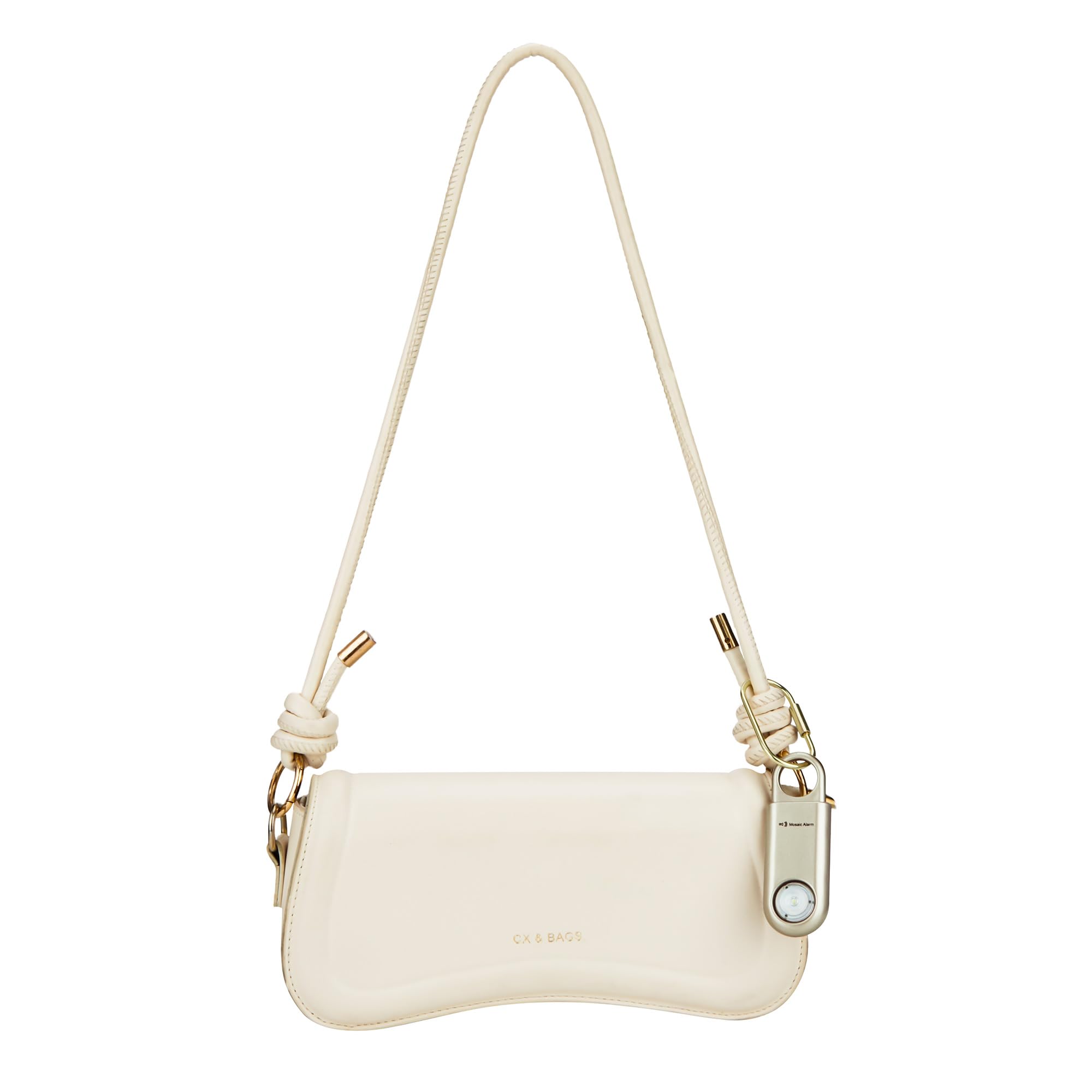 130dB Personal Safety Alarm Strobe Light. Loud Sound Keychain Siren with Carabiner for Women, School Children, Night Runners, Hiking. Bear Alarm Deterrent. SOS Emergency Self Defense Alerts. Gold