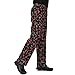 JXH Chef Uniforms men's red pepper printed 100% cotton black chef pants