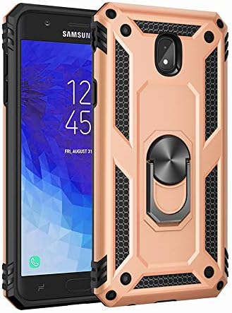 Galaxy J7 Pro 2017 Case,360 Degree Rotating Ring Holder Kickstand Case for Samsung SM-J730FM/DS Galaxy J7 2017 / SM-J730F/DS SM-J730K / SM-J730G/DS Galaxy J7 Pro 2017 / SM-J730GM/DS Case Cover Gold
