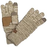 BYSUMMER C.C Smart Touch Tip Cold Weather Best Winter Gloves (#8Taupe/beige)