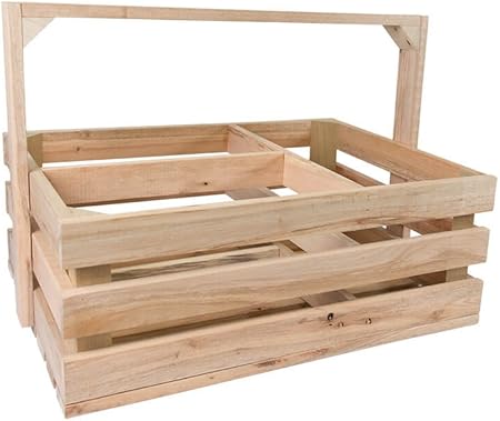 Quartier 63 Asa Caja, 3 divisiones, Madera, marrón, 39 x 28 x 27 cm: Amazon.es: Hogar