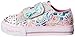 Skechers Kids Twinkle Toes Shuffles Sweet Steps Light-Up Sneaker,Pink/Multi,10 M US Toddler