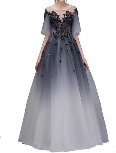 ombre evening dress