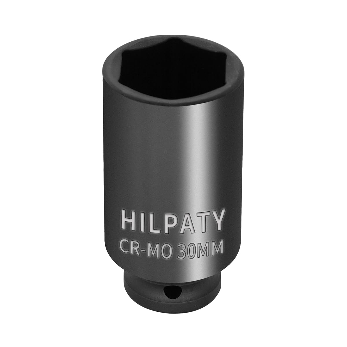 Hlipaty Impact Socket 30mm, 1/2" Square Drive 6 Point Cr-Mo Deep Socket, 78mm Length — image 1