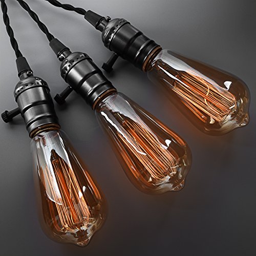 Light Socket, FadimiKoo E26/E27 Light Bulb Socket, Vintage Edison Light