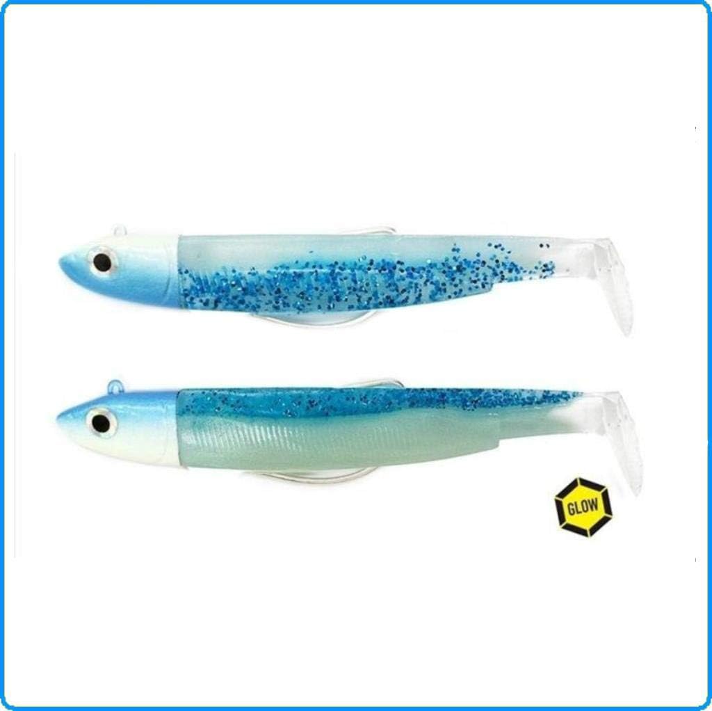 FIIISH - Black Minnow - N°2-9 cm - Double Combo Off Shore - 10G - Blue/Glow - Shiny Blue - Bm922