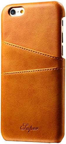 Iphone 8 Plus, 5.5 inches, Wallet Phone Case, Slim Leather Back Case Cover With Credit Card Holder Khaki Case