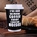 Premium 12oz Disposable Paper Coffee Cups With Lids (50ct) - 5 Fun Quotes in Each Pack - Make Your Own Coffee or Tea With These Paper Coffee Cups - Insulated Double Wall - No Need For Sleeves