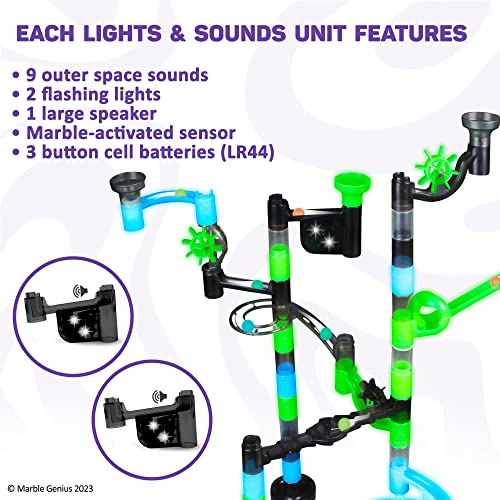 Marble Genius Marble Run Lights & Sounds Accessory Set 9 Randomized