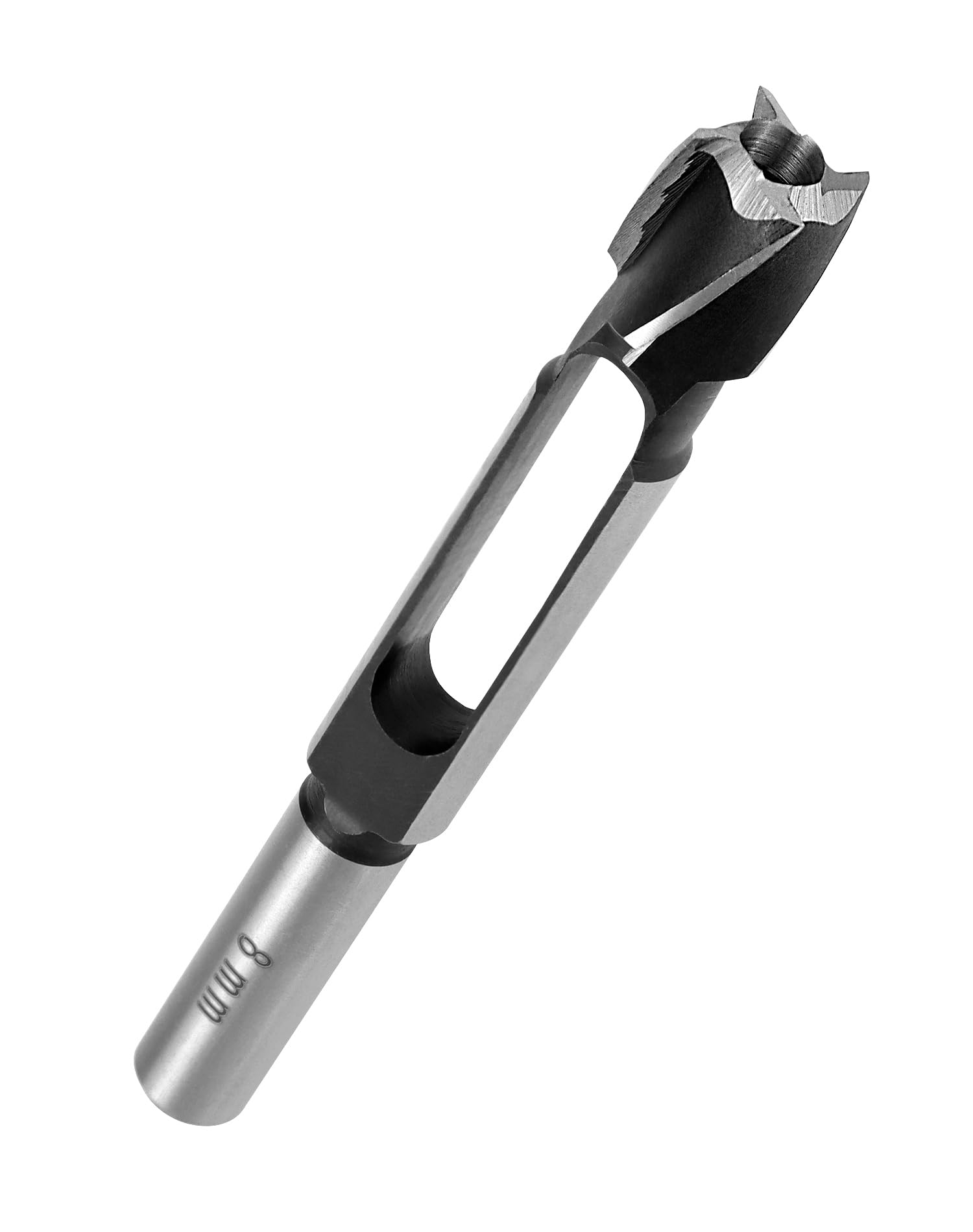 QWORK® Wood Plug Cutter Wood Dowel Maker Drill Bit, 8mm Diameter 13mm Shank, Made of Long-Lasting Carbon Steel