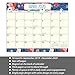 2020 Blue Floral Magnetic Refrigerator Calendar Pad by Bright Day, 16 Month 8 x 10 Inch, Flower Large Planner Office Wall