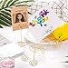 Shappy 24 Pack Wedding Table Name Number Holders Table Card Holder Stands Place Paper Menu Clips Picture Memo Note Photo Holder (Gold)
