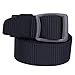 ROFIFY Men's Tactical Web Belts Nylon Military Canvas Men Waist Belt with Metal Buckle RFBT03BLACK