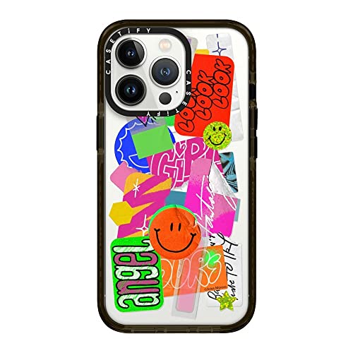 CASETiFY MagSafe Impact Case for iPhone 13 Pro - Aries Moross- Sticker - Clear Black