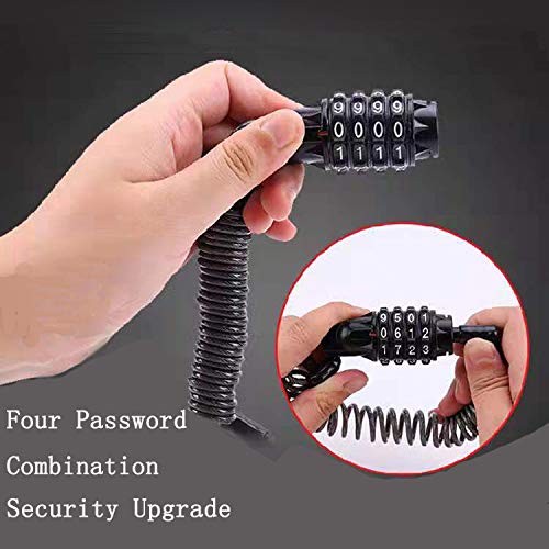 image for UiiziC Bike Lock Cable, 5.9 Ft Portable Mini Bicycle Lock Security Upg