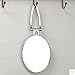 Adeeing Tabletop Hand Held Makeup Vanity Mirror Portable Travel Wall-Mounted Hanging Beauty Accessories, Double Sided Swivel,Ellipse Stand