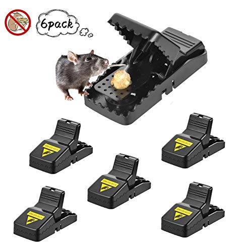 yinred Mouse Trap, 6 Pack Mouse Catcher with Bait Cup