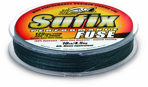 UPC 024777658202, Sufix Performance Fuse 125 Yards Fishing Line (Smoke Blue, 6-Pounds)