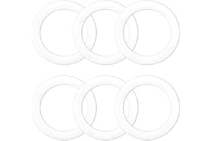 FIXLYFIDO 6 Pcs Gasket Seal Rings for Bialetti Moka Express Dama 2 Cups - Spare Food Grade Silicone Sealing Rings for Aluminium Stovetop Coffee Maker Pots (Better Than Rubber)