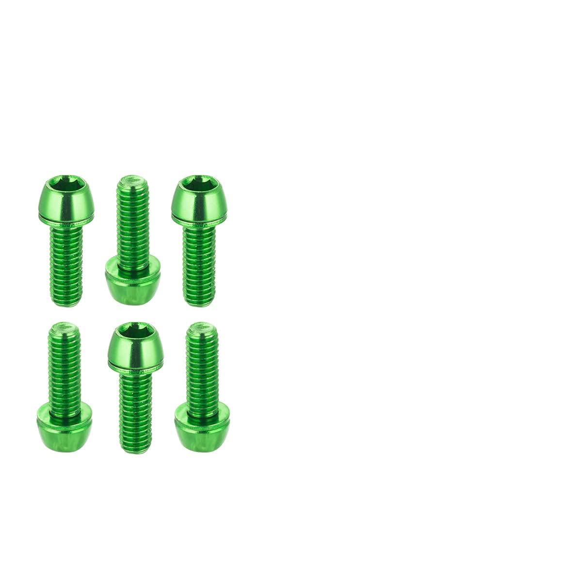 Chooee Bicycle Disc Brake Caliper Bolts, M6 X 18mm Caliper Bolt Screws for Mountain Bike/MTB Green