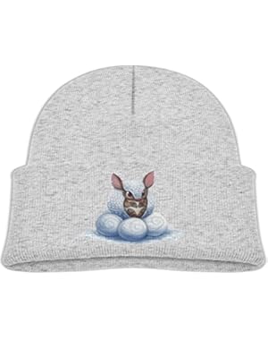Kids Funny Cartoon Cute Pangolin Snowball Casual Flexible Winter Knit Hats/Ski Cap/Beanie/Skully Hat Cap