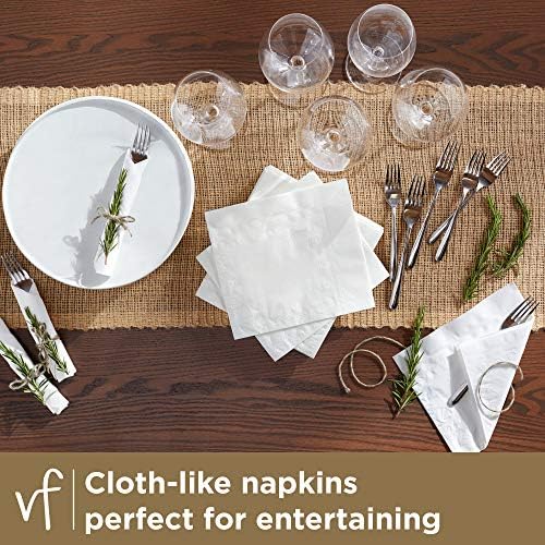 Vanity Fair Entertain Paper Napkins, Dinner Size, Classic White, 320 Count 5 Vanity Fair Entertain Paper Napkins, Dinner Size, Classic White, 320 Count