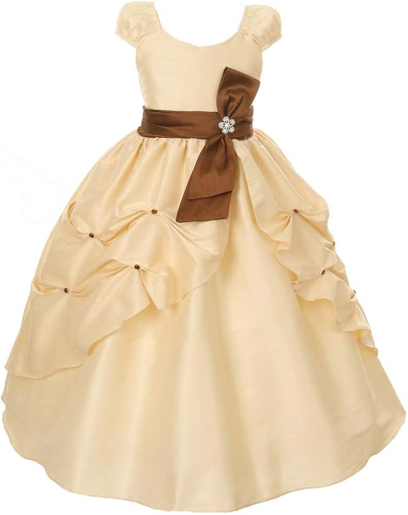 little girl champagne dress