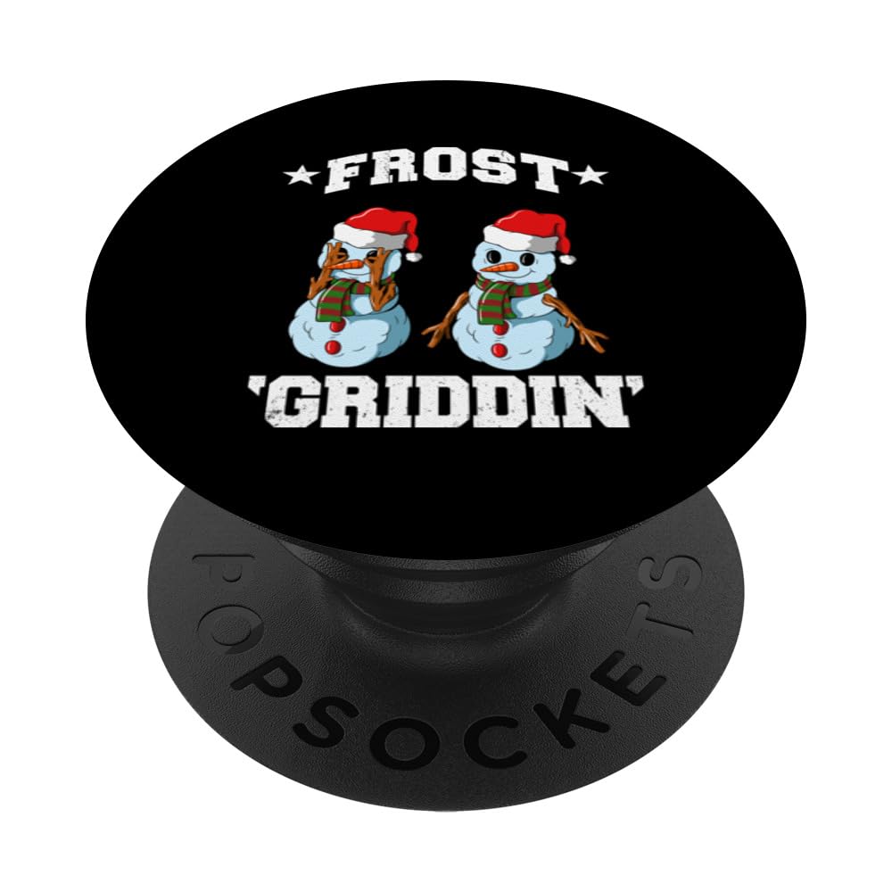 Christmas Snowman Griddy Dance Frost Griddin PopSockets Swappable PopGrip