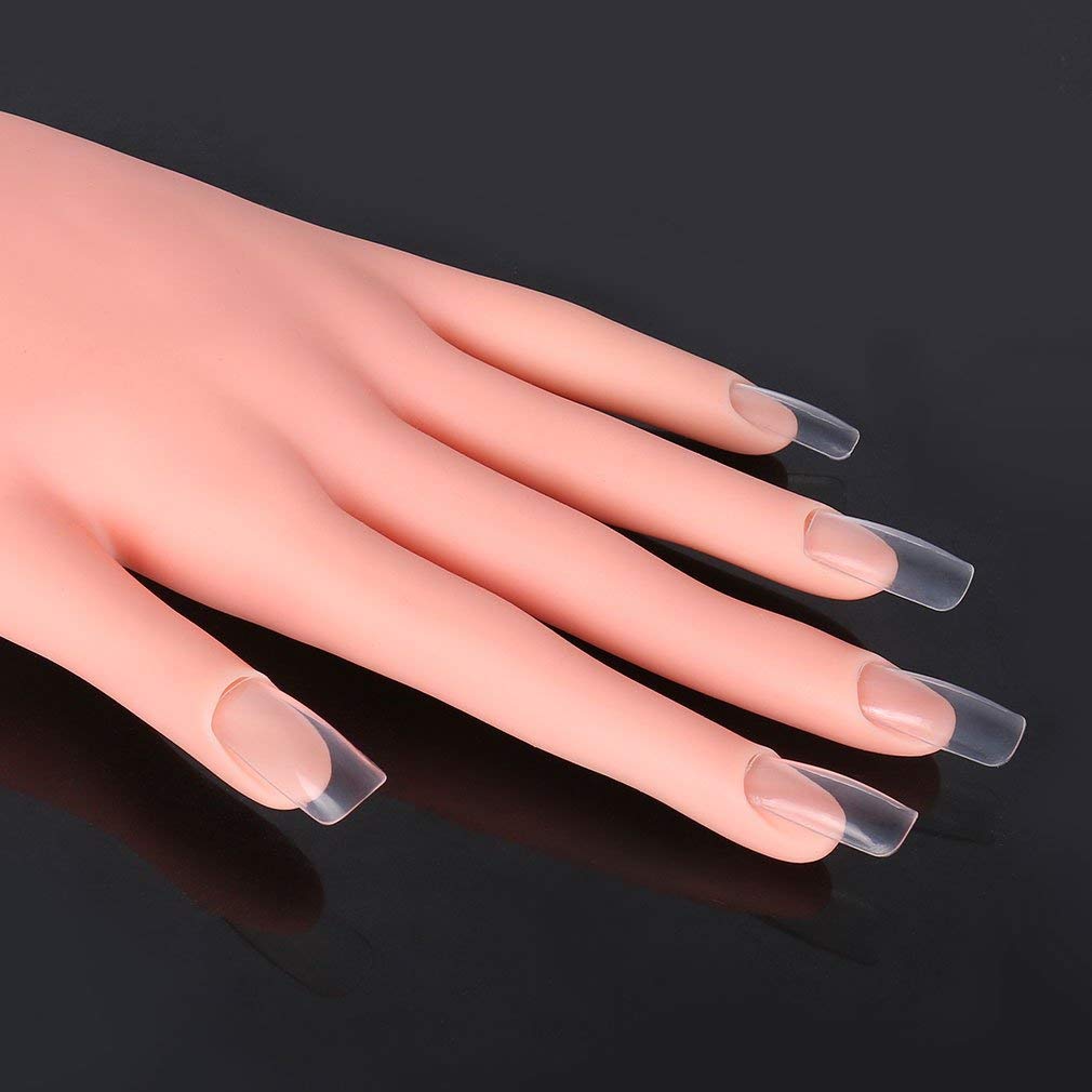 Buqikma Nail Trainer Practice Hand Flexible Movable and Foot False Model Foot Nail Art Acrylic Manicure Tool For Nail Art Training Beginners (left foot + right hand) : Beauty