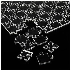 Biubee 108 Pcs Clear Jigsaw Puzzle- Practically