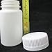 10 Pill Bottle Storage Container Pet Tin Vial White 100Ml Screw Cap Jar Medicine