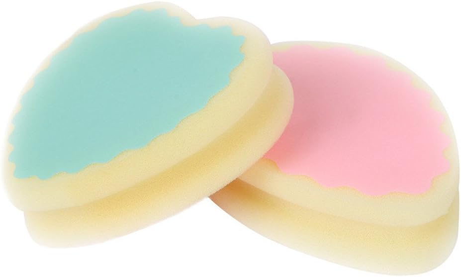 Magic Hair Remover Sponge Depilation Sponge Peach Heart Teardrop Shape Magic Sponge Painless Durable Effective Legs Arm Face Hair Remover Sponge Pad for Women Men (Pink)