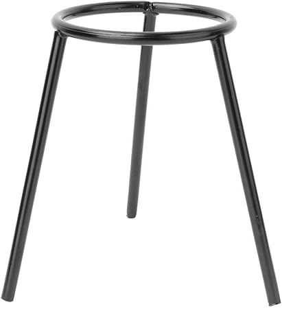 Soporte de trípode, quemador de laboratorio de acero inoxidable negro