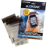 Loksak 3 x 6 Inches Pouch Bags for Smartphones - 3-Pack - Retail Packaging - Clear