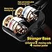 EYEKOP E8 Wired in Ear Earphones, [Newest 2019] Dual Dynamic Drivers Earbuds Provide Stereo Deep Bass & Crystal Clear Sound, with Mic & Volume Control (Black)