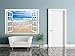 wall26 Removable Wall Sticker/Wall Mural - Beautiful Blue Caribbean Sea Beach | Creative Window View Home Decor/Wall Decor - 36