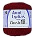 Coats Crochet Aunt Lydia's Crochet Thread, Cotton Classic SIze 10, Burgundy (2-Pack)