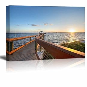 Canvas Prints Wall Art - Beautiful Scenery/Landscape of The Canaveral National Seashore | Modern Home Deoration/Wall Art Giclee Printing Wrapped Canvas Art Ready to Hang - 12" x 18"