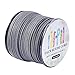 Pandahall 98Yard 90m/roll 3x1.4mm Faux Suede Cord String Leather Lace Beading Thread Suede Lace Double Sided with Roll Spool 295feet DarkSlateGray