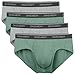 David Archy Men's 4 Pack Bamboo Rayon Soft Lightweight Pouch Briefs No Fly (XL, Green/Gray)