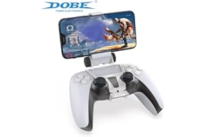 DOBE FOMIS ELECTRONICS DOBE PS5 Controller Mobile Gaming Clip for Playstation 5 Dualsense Controller Remote Play Mobile Phone Holder Clamp Adjustable Phone Mount Clip (TP5-0527B)