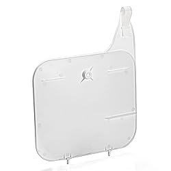 Front Number Plate Plastic White Compatible with