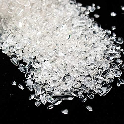 yanhongy 1Ib Crystal Crushed Stone, 100g Aquarium Decoration Filled Crystal Gravel (2Ib white)