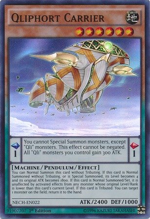 Yu-Gi-Oh! - Qliphort Carrier (NECH-EN022) - The New Challengers - 1st Edition - Super Rare